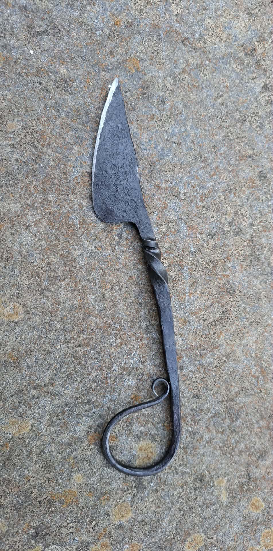 Hand-Forged Cheese Knife